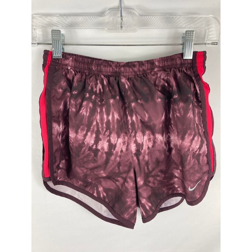 Nike Purple Patterned Pink side Stripe Dri Fit Active Shorts Size XS